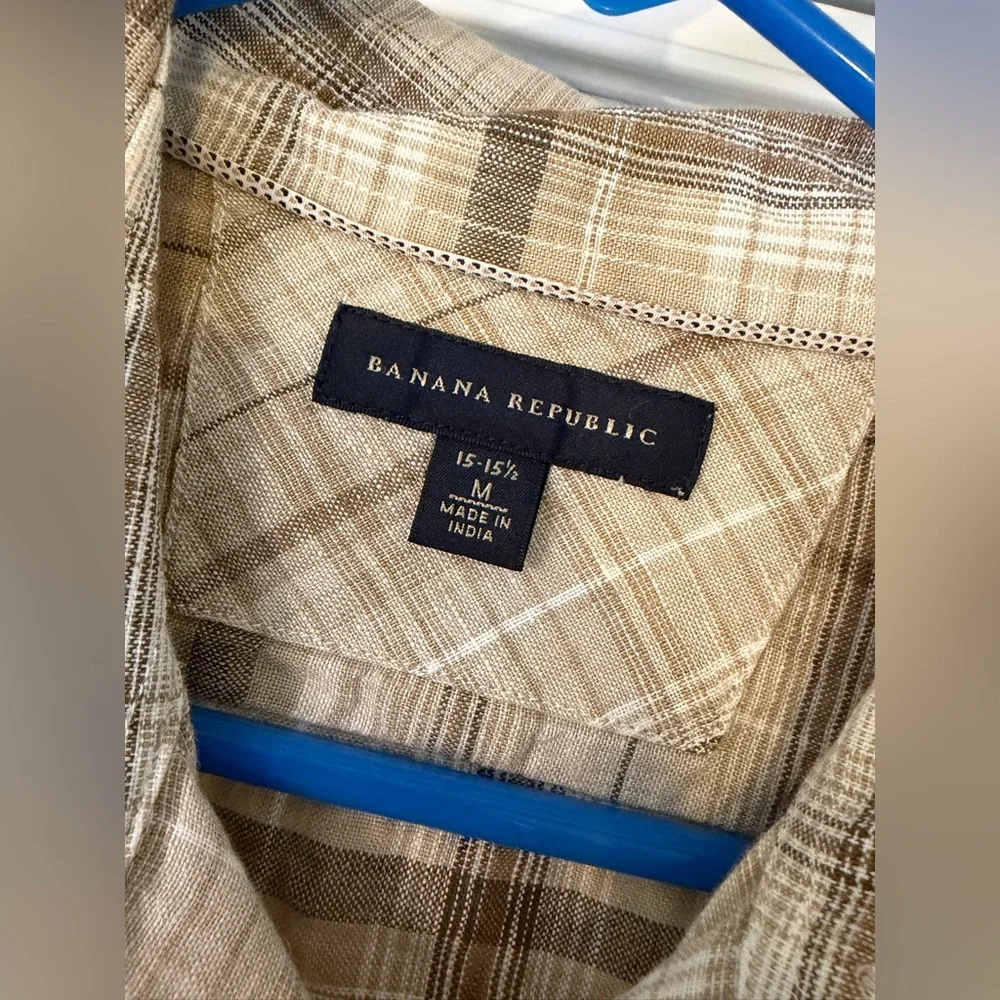 Banana Republic Beige Button Down Shirt